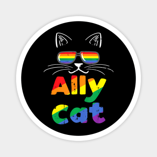 Ally Cat Pride Month Straight Ally Gay Lgbtq Lgbt Women Magnet